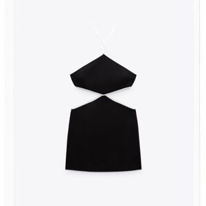 NWT ZARA cut out halter dress